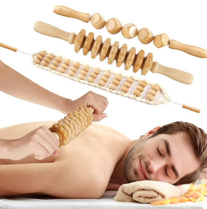 R02 / The Hand Massage Roller — Birch Wood
