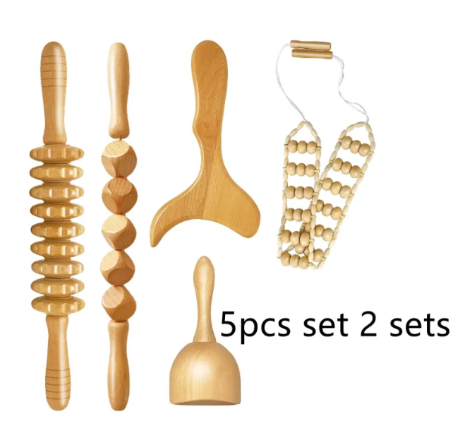 R02 / The Hand Massage Roller — Birch Wood