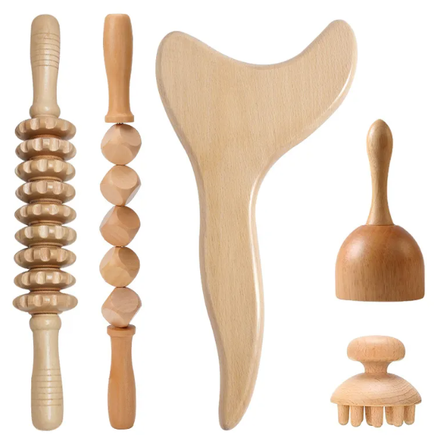 R02 / The Hand Massage Roller — Birch Wood