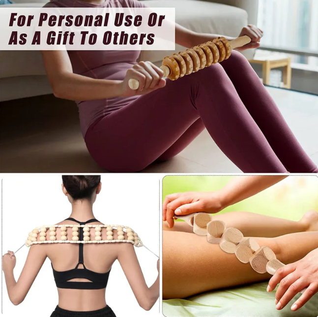 R02 / The Hand Massage Roller — Birch Wood