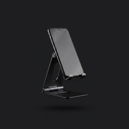 Pivot Adjustable Phone Stand on charcoal background - studio v1