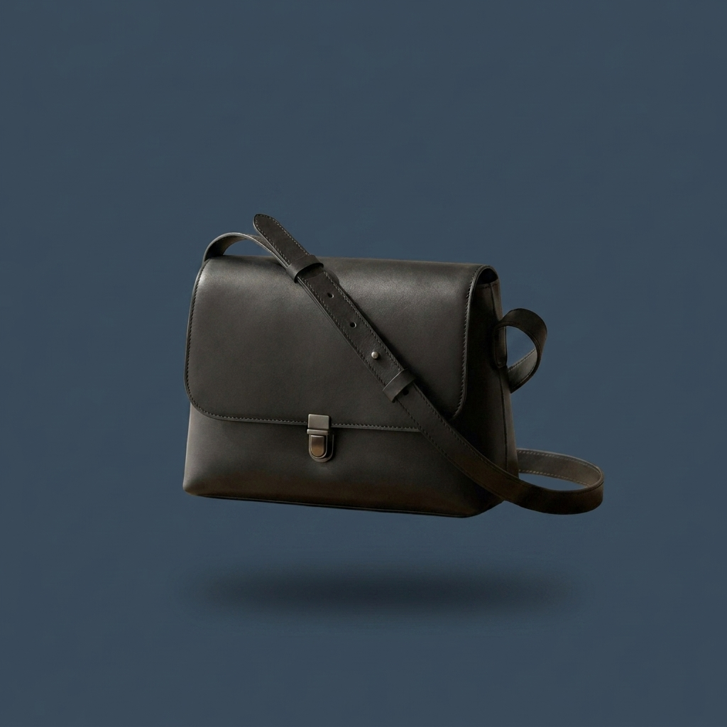 Sling Crossbody Bag on slate blue-grey background - studio v1