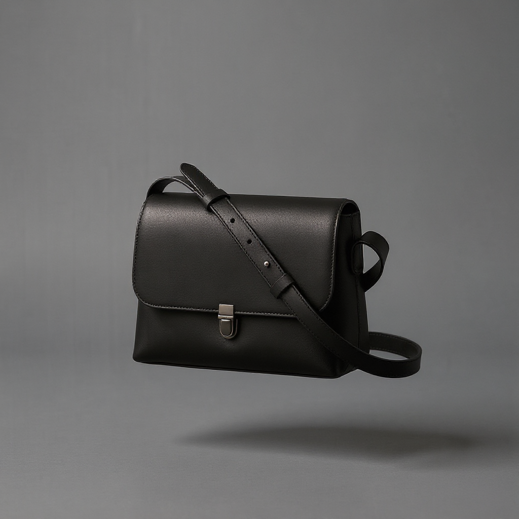 Sling Crossbody Bag on slate blue-grey background - studio v2